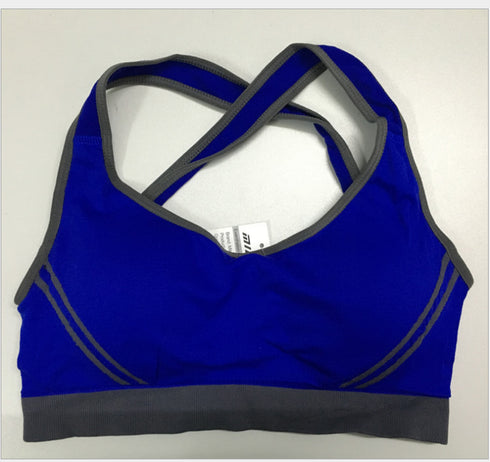 Women Athletic Vest Padded Tank Top Gym Fitness Sports Bra Stretch Cotton Seamless Breathable Yoga Bras Underwear - ROUTINE FASHION