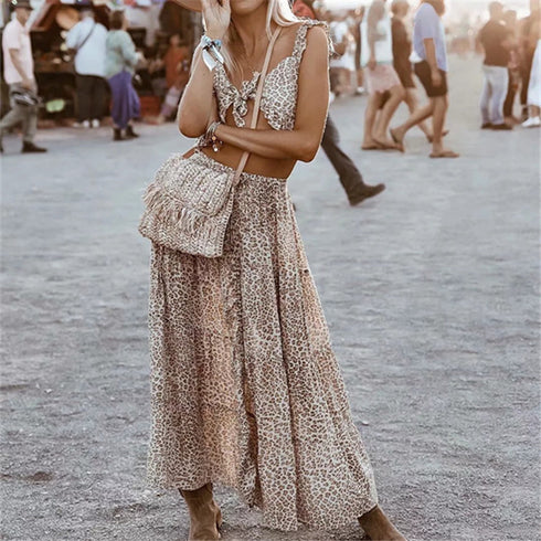 Printed pleated skirt - ROUTINE FASHION