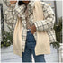 Fashion plaid winter parkas Women Turtleneck warm coat - ROUTINE FASHION