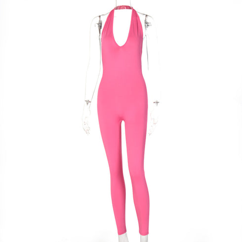 Women Skinny Sleeveless Jumpsuit - ROUTINE FASHION