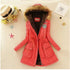 Thick Winter Jacket Women Large Size Long Section Hooded parka outerwear new fashion fur collar Slim padded cotton warm coat - ROUTINE FASHION