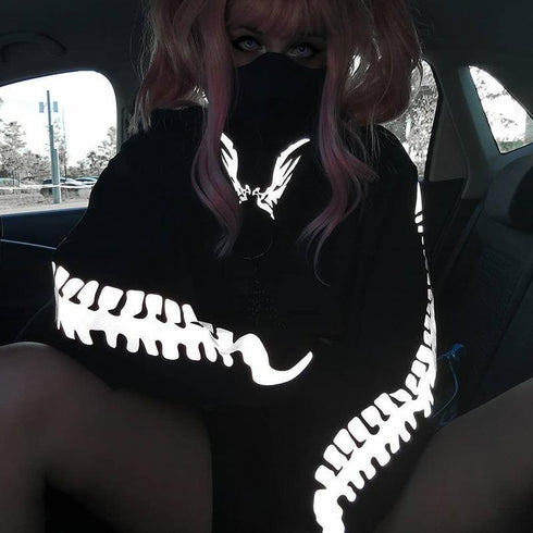 Top Pullover Sweatshirt Jumpers With Detachable O-ring Chain - ROUTINE FASHION