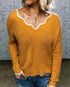 V-neck knitted jumper - ROUTINE FASHION