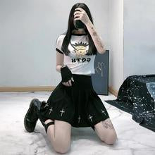 Pleated skirt women's embroidered skirt - ROUTINE FASHION