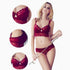 Sexy Mousse Women Sexy Bra Set Ultra-thin Red Black Lace Bras Underwear Push up Bra and underwear - ROUTINE FASHION