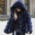 Women Luxury Winter Warm Fluffy Faux Fur Short Coat Jacket - ROUTINE FASHION