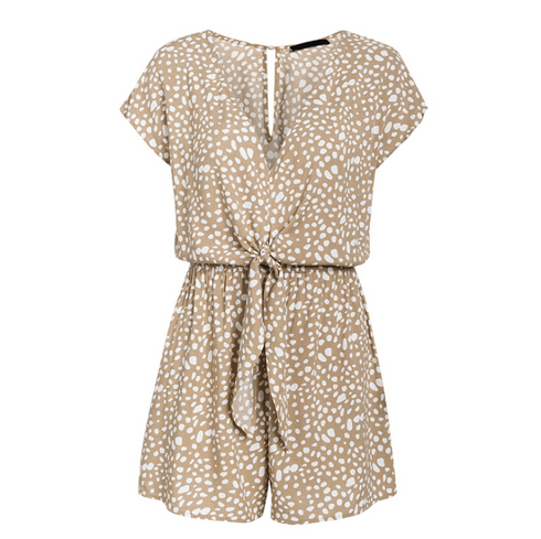 Slvs Jumpsuit Polka knot fashion Jumpsuit - ROUTINE FASHION