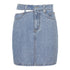One side cutout denim skirt - ROUTINE FASHION