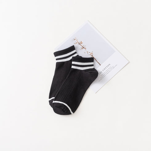 Two bar sports socks middle tube socks female - ROUTINE FASHION