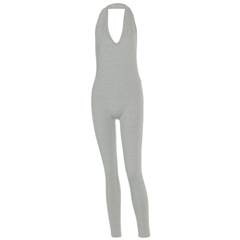 Women Skinny Sleeveless Jumpsuit - ROUTINE FASHION