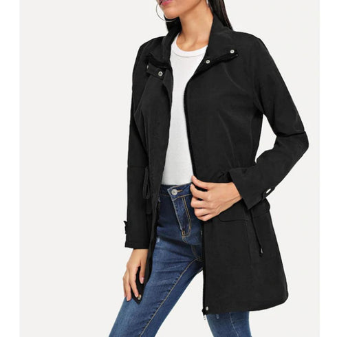 Solid color trench coat - ROUTINE FASHION