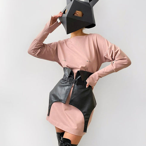 PU Corset Waistband Corset Rubber Corset - ROUTINE FASHION