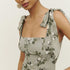 Spring And Summer New Women's Halter Straps Bustier Floral Dresses - ROUTINE FASHION