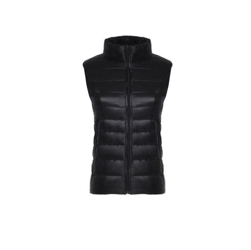 Stand-up Collar Lightweight Down Jacket Women's Vest - ROUTINE FASHION