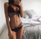 Swimsuit Women Feet Bikini Thin Gathered Swimsuit Letter Split Spa - ROUTINE FASHION