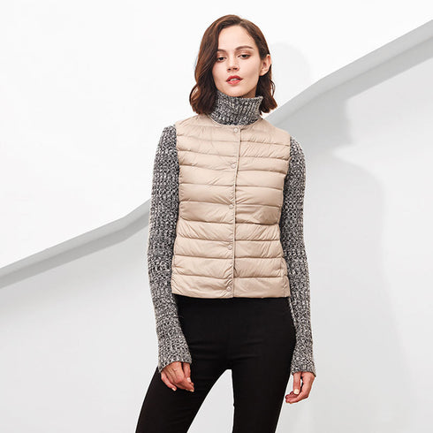 New women's lightweight down vest - ROUTINE FASHION
