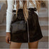 High waist leather skirt - ROUTINE FASHION