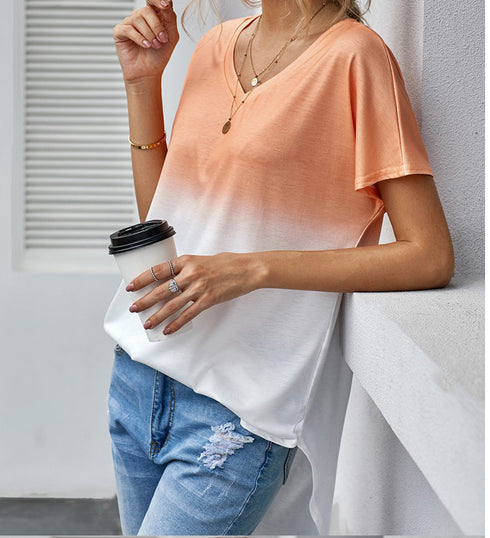 Women's blouse with gradient print - ROUTINE FASHION