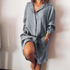 2022 Loose Mid Length Shirts Women Dress Cover-ups Tunics For Mini Dress - ROUTINE FASHION