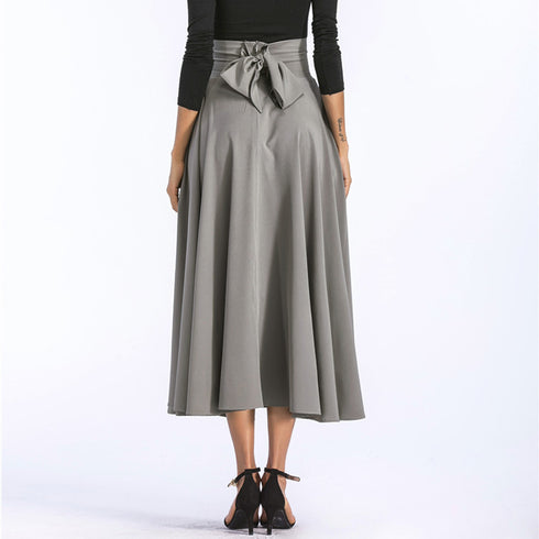 Long skirt A-line skirt - ROUTINE FASHION