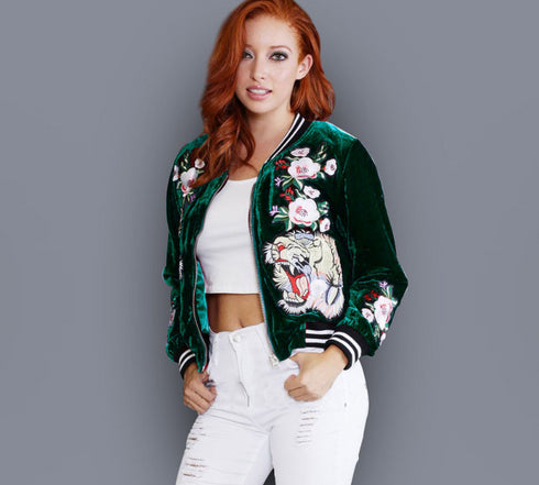 Vintage Tiger Bombers - ROUTINE FASHION