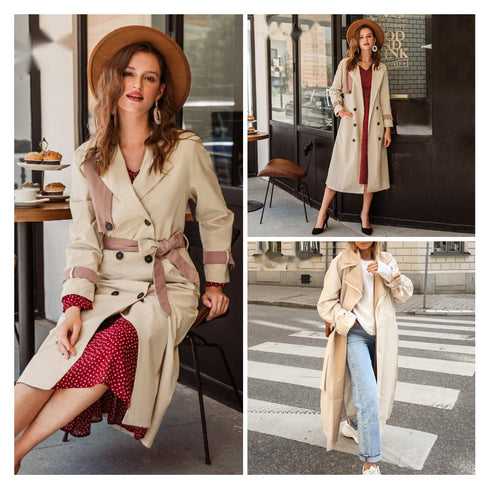 Over the knee women's trench coat - ROUTINE FASHION