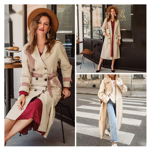 Over the knee women's trench coat - ROUTINE FASHION
