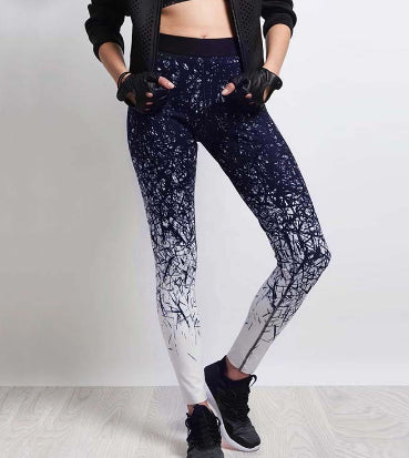 Yoga Pants Women Sports Clothing Chinese Style Printed Yoga leggings Fitness Yoga Running Tights Sport Pants Compression Tights - ROUTINE FASHION