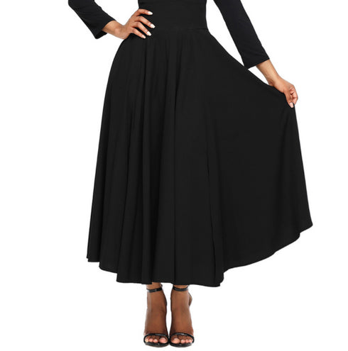 High Waist Pleated Belted Maxi Skirt S-XXL - ROUTINE FASHION