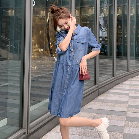 denim dress - ROUTINE FASHION