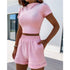 Short-sleeved women's fashion shorts suit - ROUTINE FASHION