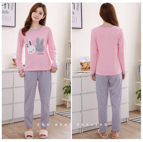 Pink Pajamas Pyjamas Womens Night Suit Sleepwear Pyjamas - ROUTINE FASHION