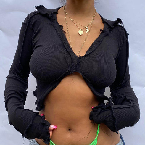 Slim short sexy t-shirt women - ROUTINE FASHION