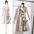 Spring and Autumn outfit windbreaker women in the long coat - ROUTINE FASHION
