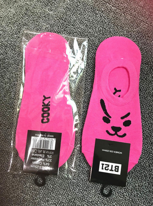 Cartoon boat socks men and women socks shallow mouth socks cotton thin section invisible socks - ROUTINE FASHION