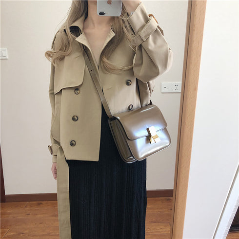Women's short trench coat - ROUTINE FASHION