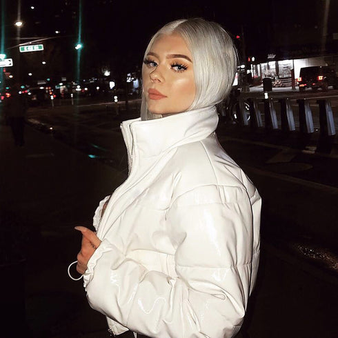 Short warm down jacket with drawstring - ROUTINE FASHION