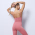 New Seamless Knitted Fitness Jumpsuit In Europe And America Sexy Sling High Elastic Tight Jumpsuit Yoga Suit For Women - ROUTINE FASHION