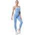 New Seamless Knitted Fitness Jumpsuit In Europe And America Sexy Sling High Elastic Tight Jumpsuit Yoga Suit For Women - ROUTINE FASHION