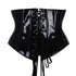Sexy Short PU Leather Waist Clip Corset European and American Court Corset - ROUTINE FASHION