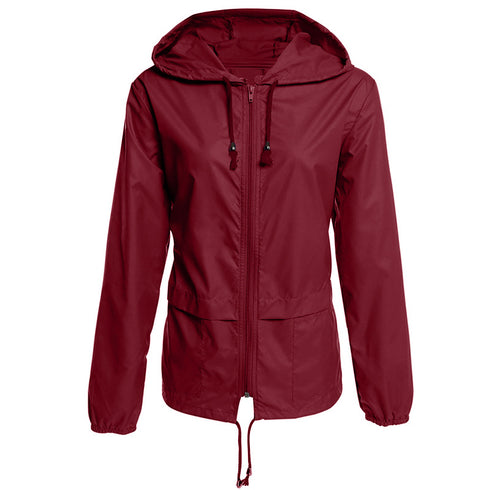 Raincoat Zipper Hooded Lightweight Outdoor Jacket Thin Outdoor Jacket - ROUTINE FASHION