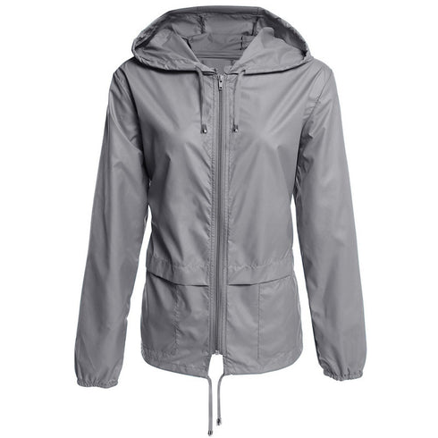 Raincoat Zipper Hooded Lightweight Outdoor Jacket Thin Outdoor Jacket - ROUTINE FASHION