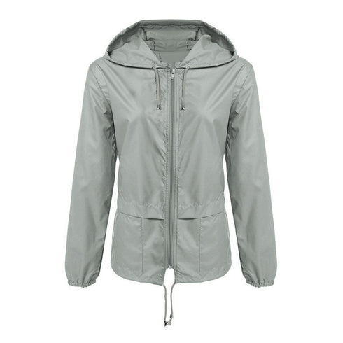 Raincoat Zipper Hooded Lightweight Outdoor Jacket Thin Outdoor Jacket - ROUTINE FASHION