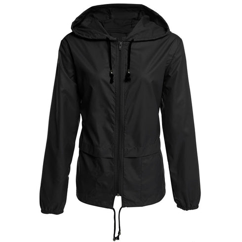 Raincoat Zipper Hooded Lightweight Outdoor Jacket Thin Outdoor Jacket - ROUTINE FASHION