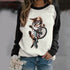 Printed Cat Long Sleeve T-Shirt Women - ROUTINE FASHION