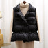 Drawstring Fashion Down Jacket Women Short Vest Vest - ROUTINE FASHION