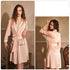 Imitation Silk Nightgown Bathrobe Home Service - ROUTINE FASHION
