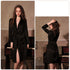 Imitation Silk Nightgown Bathrobe Home Service - ROUTINE FASHION