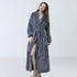 Thick waist velvet bathrobe - ROUTINE FASHION