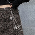 Harajuku Style Retro Denim Skirt High Waist Leopard Print Skirt Women - ROUTINE FASHION